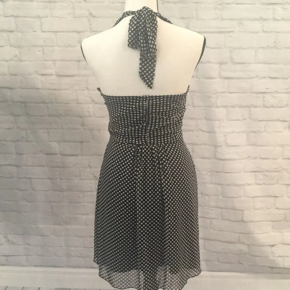 Vintage Polka Dot Halter Knee-Length Dress - Small - Picture 5 of 12